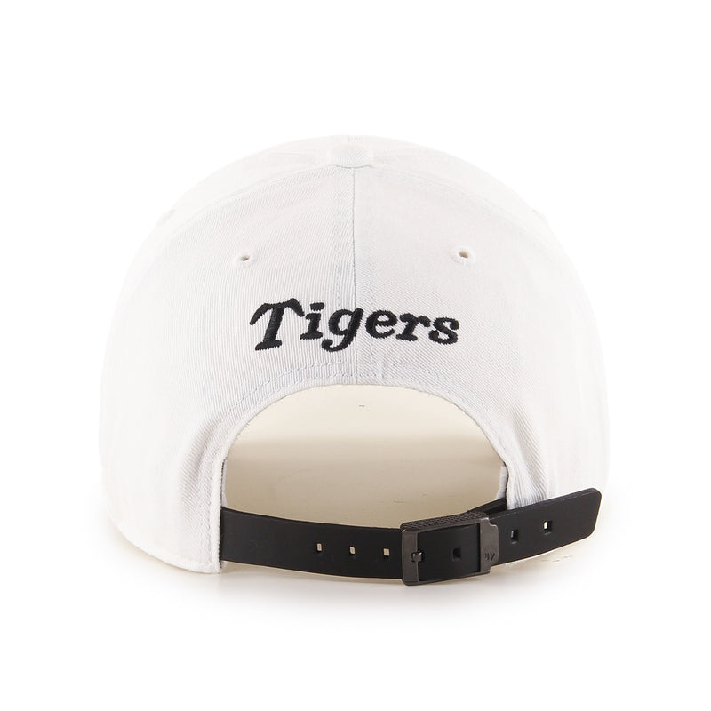 阪神タイガース キャップ 虎 ミニロゴ&レザー ’47 クリーンナップ ホワイト